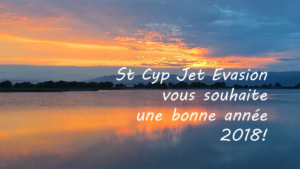 Photo de l'étang et voeux de St Cyp Jet Evasion